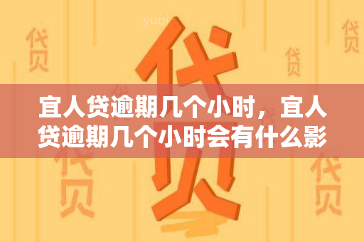 宜人贷逾期几个小时，宜人贷逾期几个小时会有什么影响？