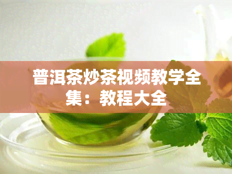 普洱茶炒茶视频教学全集：教程大全