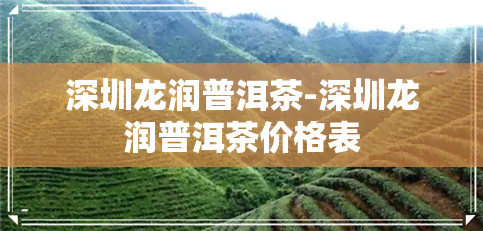 深圳龙润普洱茶-深圳龙润普洱茶价格表