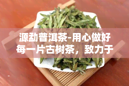 源勐普洱茶-用心做好每一片古树茶，致力于为您提供的品质与口感