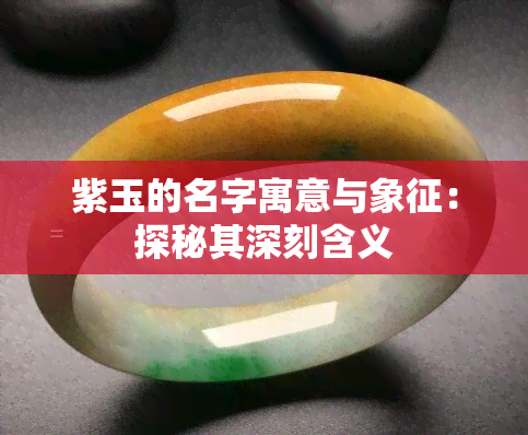 紫玉的名字寓意与象征：探秘其深刻含义