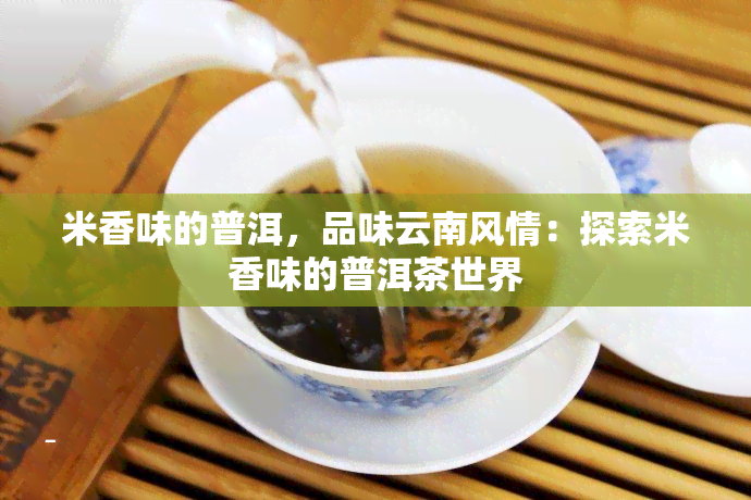 米香味的普洱，品味云南风情：探索米香味的普洱茶世界