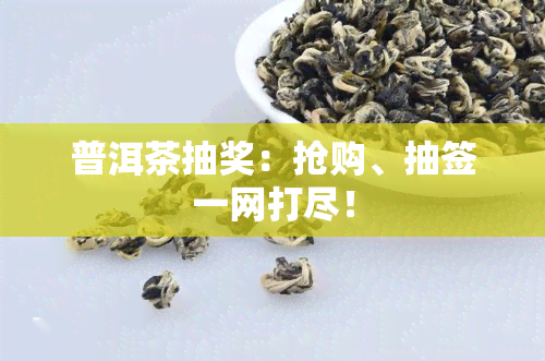 普洱茶抽奖：抢购、抽签一网打尽！