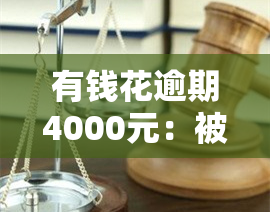 有钱花逾期4000元：被起诉风险及可能的上门