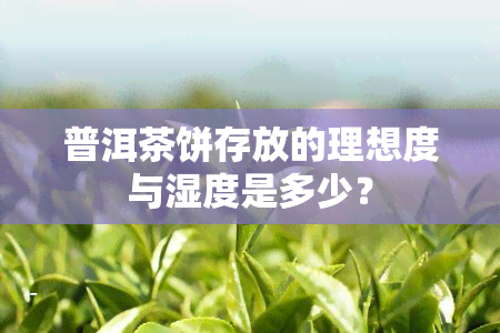 普洱茶饼存放的理想度与湿度是多少？