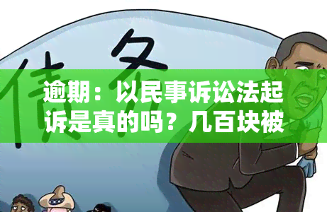 逾期：以民事诉讼法起诉是真的吗？几百块被起诉至法院风险大吗？