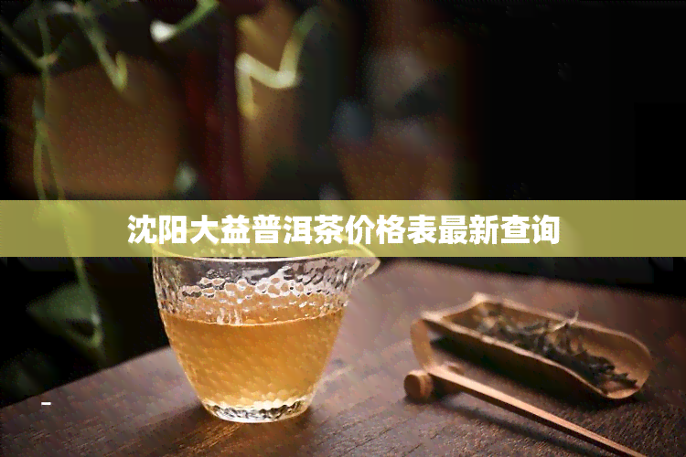 沈阳大益普洱茶价格表最新查询