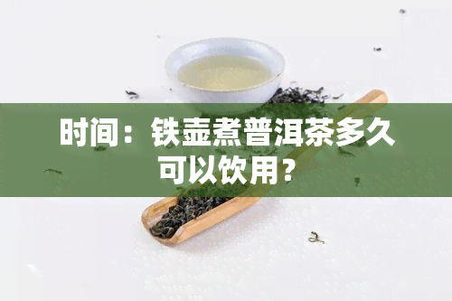 时间：铁壶煮普洱茶多久可以饮用？