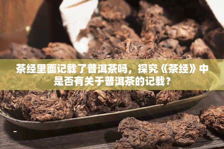 茶经里面记载了普洱茶吗，探究《茶经》中是否有关于普洱茶的记载？