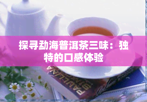 探寻勐海普洱茶三味：独特的口感体验