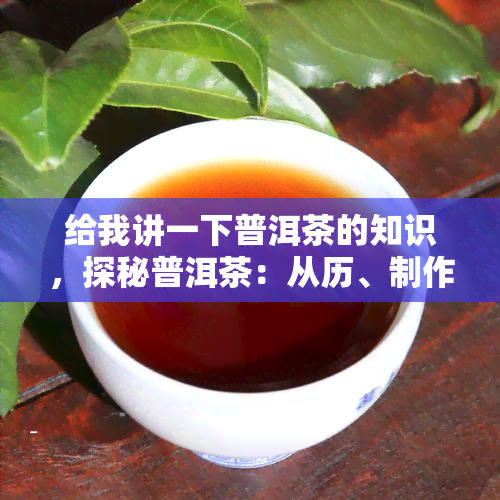 给我讲一下普洱茶的知识，探秘普洱茶：从历、制作到品鉴，一文读懂普洱茶知识