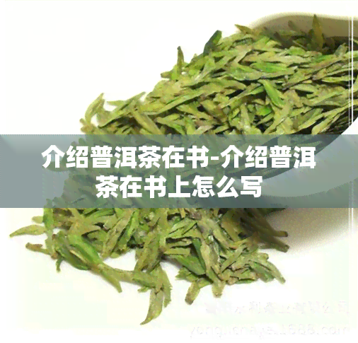 介绍普洱茶在书-介绍普洱茶在书上怎么写