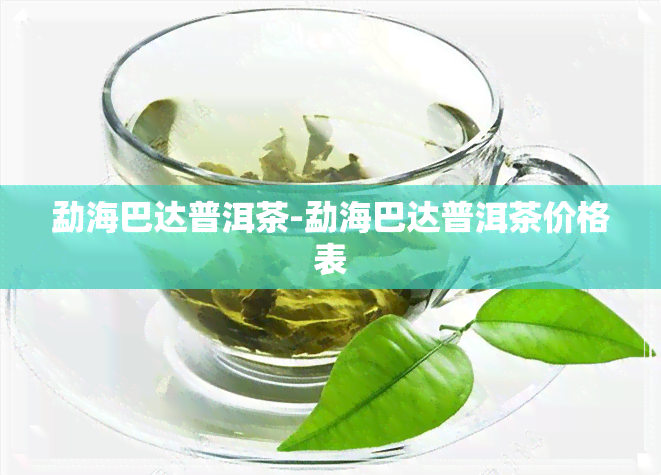 勐海巴达普洱茶-勐海巴达普洱茶价格表