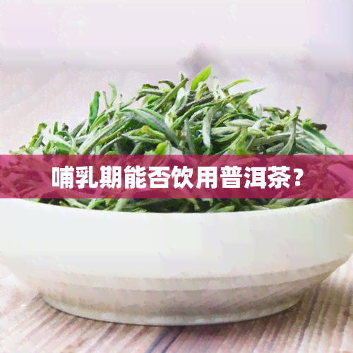 哺乳期能否饮用普洱茶？