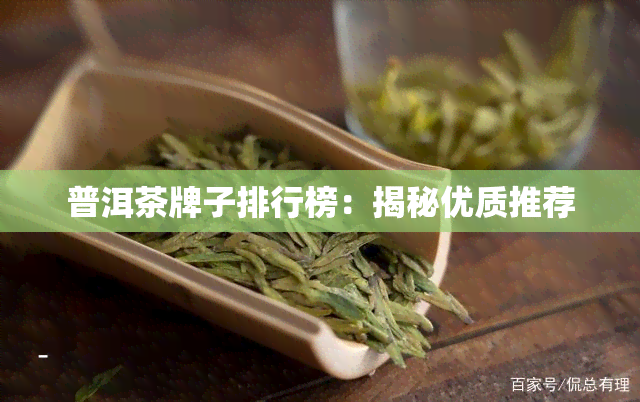 普洱茶牌子排行榜：揭秘优质推荐