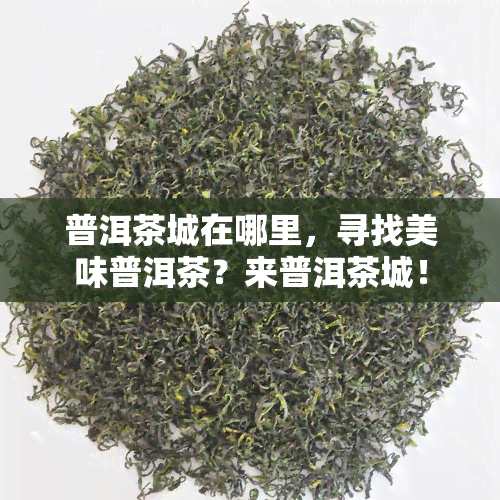 普洱茶城在哪里，寻找美味普洱茶？来普洱茶城！