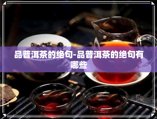 品普洱茶的绝句-品普洱茶的绝句有哪些