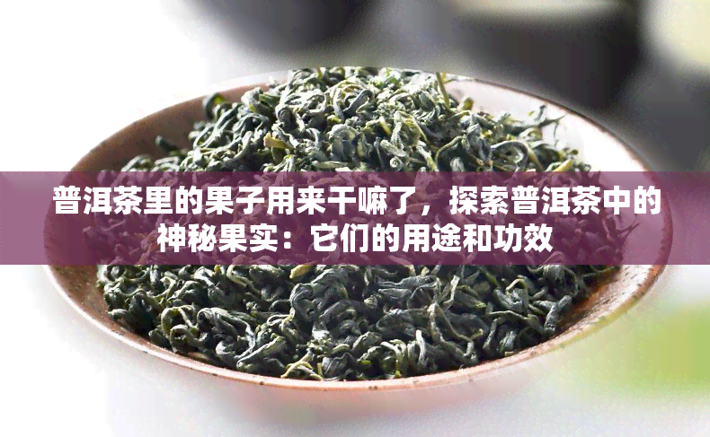 普洱茶里的果子用来干嘛了，探索普洱茶中的神秘果实：它们的用途和功效