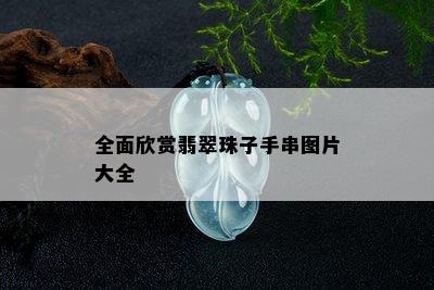 全面欣赏翡翠珠子手串图片大全