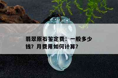 翡翠原石鉴定费：一般多少钱？月费用如何计算？