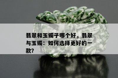 翡翠和玉镯子哪个好，翡翠与玉镯：如何选择更好的一款？