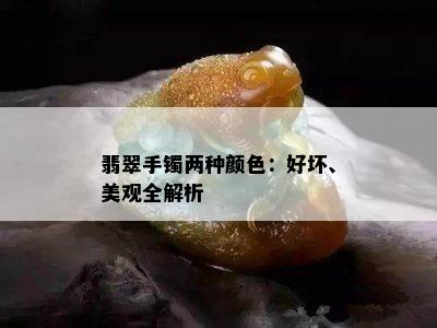 翡翠手镯两种颜色：好坏、美观全解析