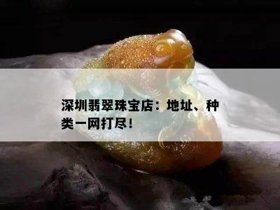 深圳翡翠珠宝店：地址、种类一网打尽！