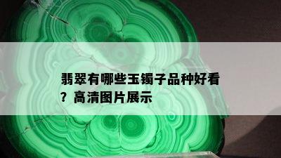 翡翠有哪些玉镯子品种好看？高清图片展示