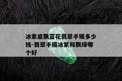 冰紫底飘蓝花翡翠手镯多少钱-翡翠手镯冰紫和飘绿哪个好