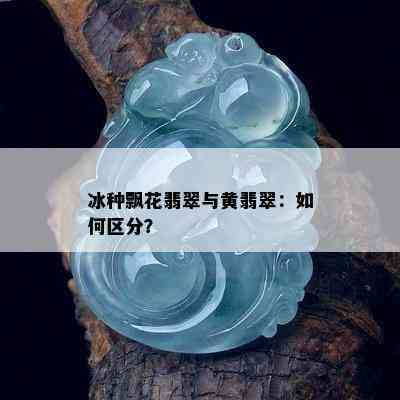 冰种飘花翡翠与黄翡翠：如何区分？