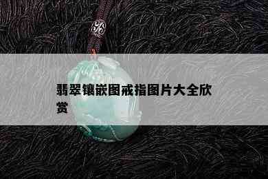 翡翠镶嵌图戒指图片大全欣赏