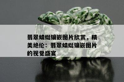 翡翠蜻蜓镶嵌图片欣赏，精美绝伦：翡翠蜻蜓镶嵌图片的视觉盛宴