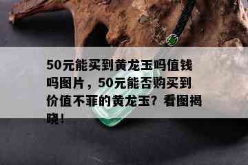 50元能买到黄龙玉吗值钱吗图片，50元能否购买到价值不菲的黄龙玉？看图揭晓！