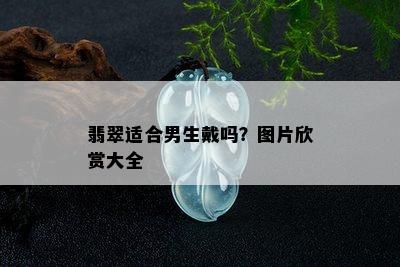 翡翠适合男生戴吗？图片欣赏大全