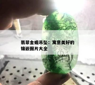 翡翠金蟾吊坠：寓意美好的镶嵌图片大全