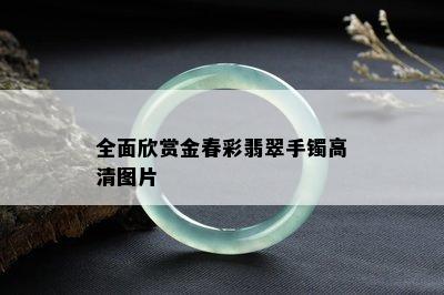 全面欣赏金春彩翡翠手镯高清图片