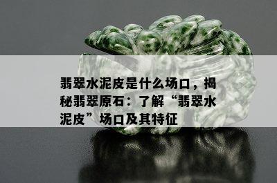 翡翠水泥皮是什么场口，揭秘翡翠原石：了解“翡翠水泥皮”场口及其特征