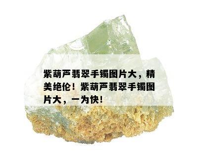 紫葫芦翡翠手镯图片大，精美绝伦！紫葫芦翡翠手镯图片大，一为快！