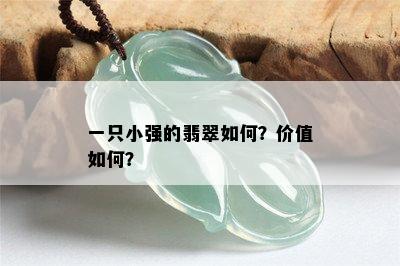 一只小强的翡翠如何？价值如何？