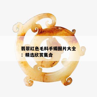 翡翠红色毛料手镯图片大全：精选欣赏集合