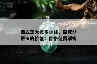 翡翠玉大概多少钱，探究翡翠玉的价值：价格范围解析