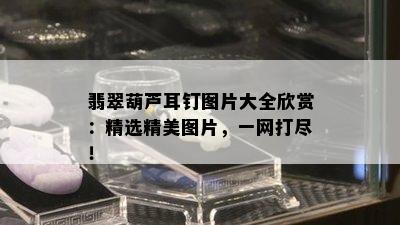 翡翠葫芦耳钉图片大全欣赏：精选精美图片，一网打尽！