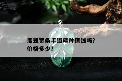 翡翠宽条手镯糯种值钱吗？价格多少？