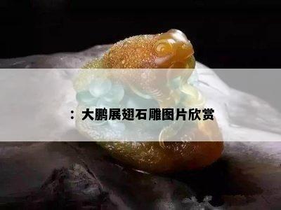 ：大鹏展翅石雕图片欣赏