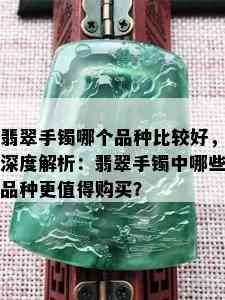 翡翠手镯哪个品种比较好，深度解析：翡翠手镯中哪些品种更值得购买？