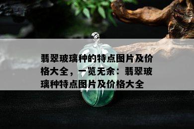 翡翠玻璃种的特点图片及价格大全，一览无余：翡翠玻璃种特点图片及价格大全