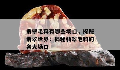 翡翠毛料有哪些场口，探秘翡翠世界：揭秘翡翠毛料的各大场口