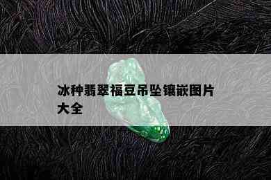 冰种翡翠福豆吊坠镶嵌图片大全