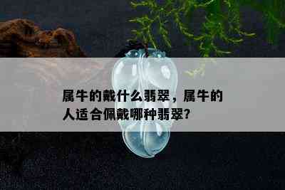 属牛的戴什么翡翠，属牛的人适合佩戴哪种翡翠？