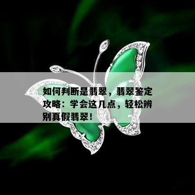 如何判断是翡翠，翡翠鉴定攻略：学会这几点，轻松辨别真假翡翠！